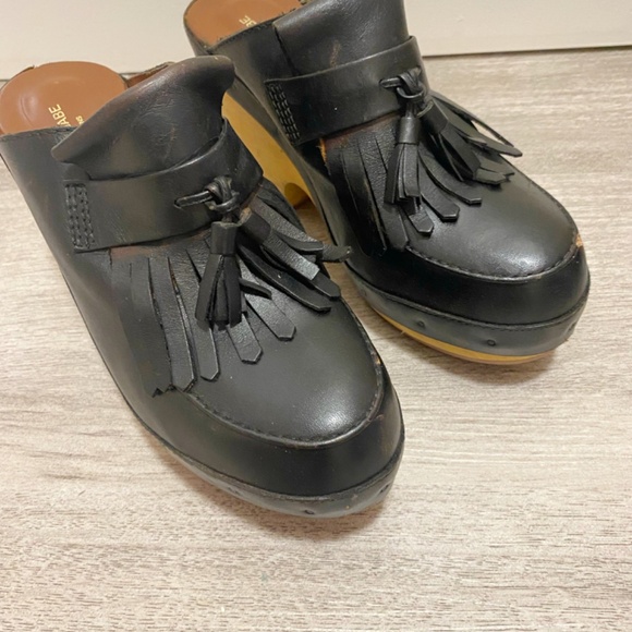 Junya Watanabe Size M / 7.5 Women’s Black Clogs Made in Japan. - Picture 2 of 11